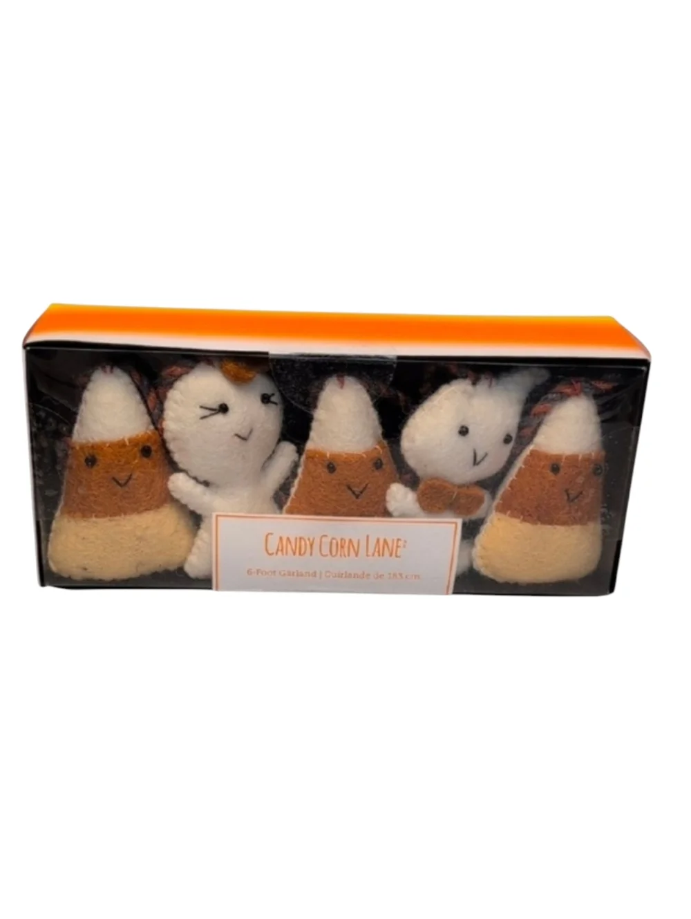 Candy Corn Lane 6 Foot Halloween Felt Garland